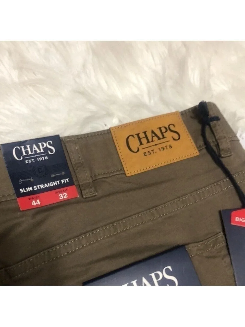 Chaps Slim Straight Chino Pants Sz 44 X 32